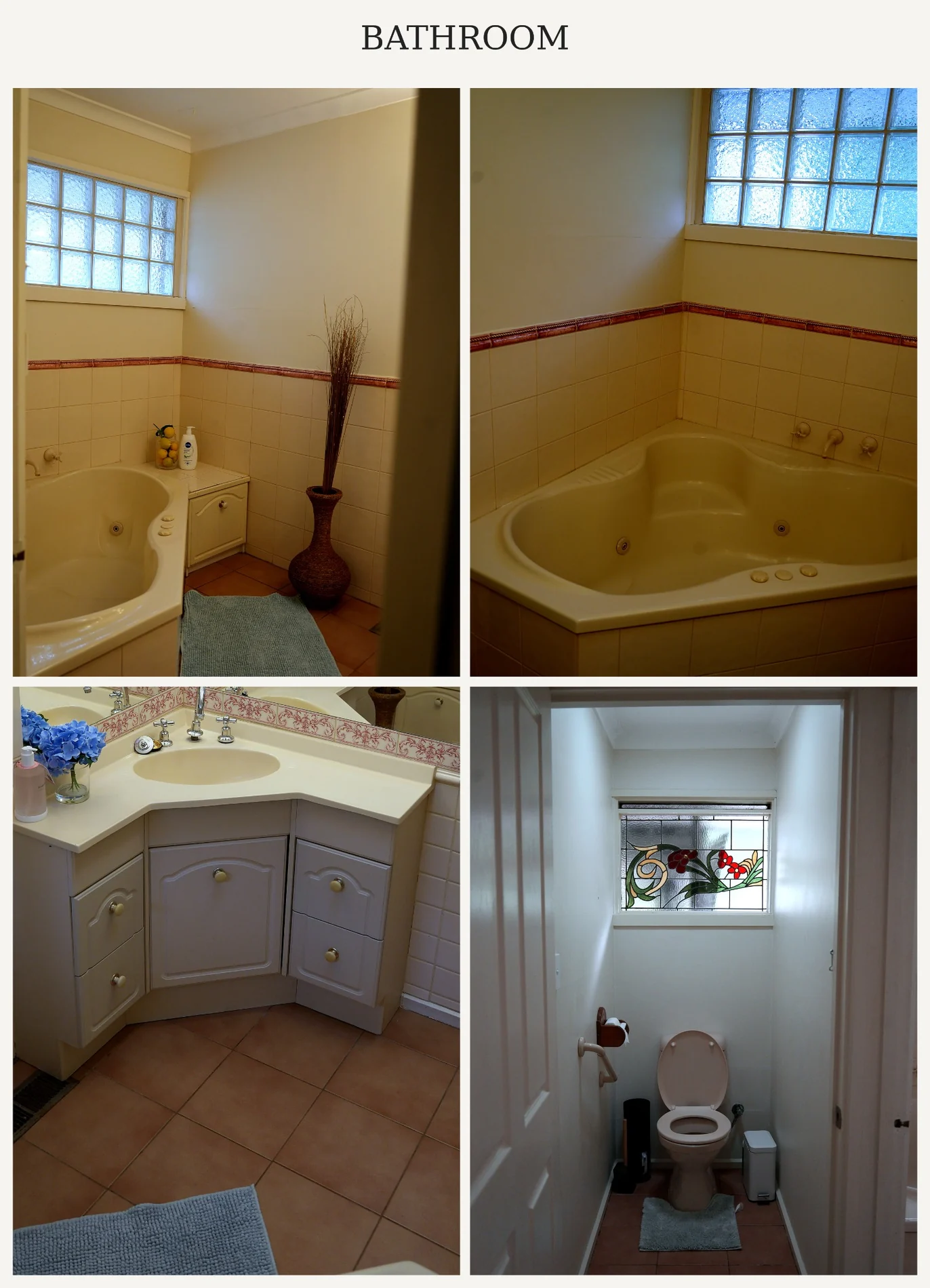 Bathroom areas at Winilba Road Estate